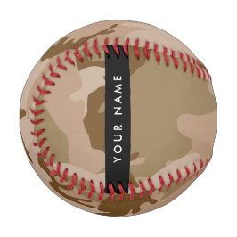 Desert Camouflage Pattern, Ihr Name, Personalisier Baseball