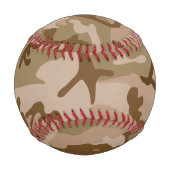 Desert Camouflage Pattern, Ihr Name, Personalisier Baseball (Rückseite)