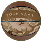 Desert Camouflage Pattern, Ihr Name, Personalisier Basketball (Vorderseite)