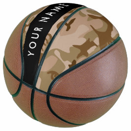Desert Camouflage Pattern, Ihr Name, Personalisier Basketball