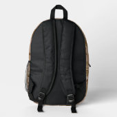 Desert Camouflage Pattern, Ihr Name, Personalisier Bedruckter Rucksack (Rückseite)