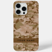 Desert Camouflage Pattern, Ihr Name, Personalisier Case-Mate iPhone Hülle (Rückseite)