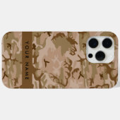 Desert Camouflage Pattern, Ihr Name, Personalisier Case-Mate iPhone Hülle (Rückseite (Horizontal))