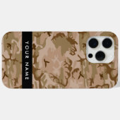 Desert Camouflage Pattern, Ihr Name, Personalisier Case-Mate iPhone Hülle (Rückseite (Horizontal))