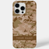 Desert Camouflage Pattern, Ihr Name, Personalisier Case-Mate iPhone Hülle (Rückseite)