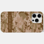 Desert Camouflage Pattern, Ihr Name, Personalisier Case-Mate iPhone Hülle (Rückseite (Horizontal))