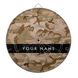 Desert Camouflage Pattern, Ihr Name, Personalisier Dartscheibe