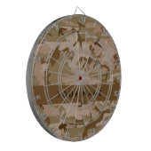 Desert Camouflage Pattern, Ihr Name, Personalisier Dartscheibe (Vorderseite Links)