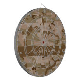 Desert Camouflage Pattern, Ihr Name, Personalisier Dartscheibe (Vorderseite Links)
