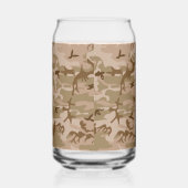 Desert Camouflage Pattern, Ihr Name, Personalisier Dosenglas (Rechts)
