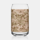 Desert Camouflage Pattern, Ihr Name, Personalisier Dosenglas (Links)