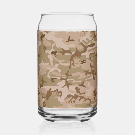 Desert Camouflage Pattern, Ihr Name, Personalisier Dosenglas (Links)