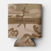 Desert Camouflage Pattern, Ihr Name, Personalisier Dosenkühler (Vorderseite)