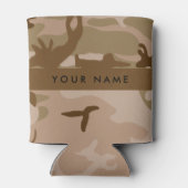 Desert Camouflage Pattern, Ihr Name, Personalisier Dosenkühler (Rückseite)