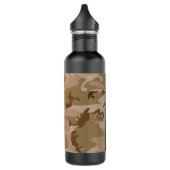 Desert Camouflage Pattern, Ihr Name, Personalisier Edelstahlflasche (Links)