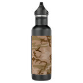 Desert Camouflage Pattern, Ihr Name, Personalisier Edelstahlflasche (Rechts)