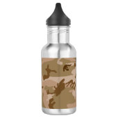 Desert Camouflage Pattern, Ihr Name, Personalisier Edelstahlflasche (Links)