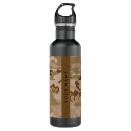 Desert Camouflage Pattern, Ihr Name, Personalisier Edelstahlflasche