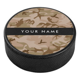Desert Camouflage Pattern, Ihr Name, Personalisier Eishockey Puck