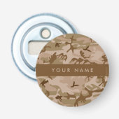 Desert Camouflage Pattern, Ihr Name, Personalisier Flaschenöffner (Vorderseite)