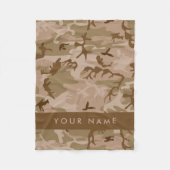 Desert Camouflage Pattern, Ihr Name, Personalisier Fleecedecke (Vorderseite)