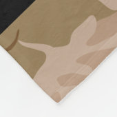 Desert Camouflage Pattern, Ihr Name, Personalisier Fleecedecke (Ecke)