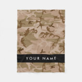 Desert Camouflage Pattern, Ihr Name, Personalisier Fleecedecke (Vorderseite)
