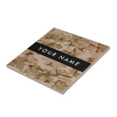 Desert Camouflage Pattern, Ihr Name, Personalisier Fliese (Seite)