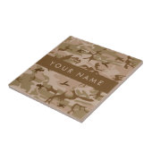 Desert Camouflage Pattern, Ihr Name, Personalisier Fliese (Seite)