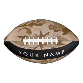 Desert Camouflage Pattern, Ihr Name, Personalisier Football