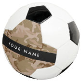 Desert Camouflage Pattern, Ihr Name, Personalisier Fußball (Dreiviertel)