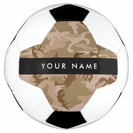 Desert Camouflage Pattern, Ihr Name, Personalisier Fußball