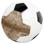Desert Camouflage Pattern, Ihr Name, Personalisier Fußball (Dreiviertel)