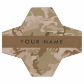 Desert Camouflage Pattern, Ihr Name, Personalisier Fußball (Flach)