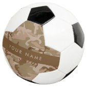 Desert Camouflage Pattern, Ihr Name, Personalisier Fußball (Dreiviertel)