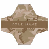 Desert Camouflage Pattern, Ihr Name, Personalisier Fußball (Flach)