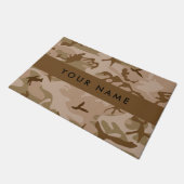 Desert Camouflage Pattern, Ihr Name, Personalisier Fußmatte (Schrägansicht)