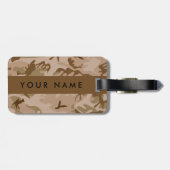 Desert Camouflage Pattern, Ihr Name, Personalisier Gepäckanhänger (Rückseite horizontal)
