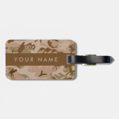 Desert Camouflage Pattern, Ihr Name, Personalisier Gepäckanhänger (Rückseite horizontal)