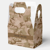 Desert Camouflage Pattern, Ihr Name, Personalisier Geschenkschachtel (Geöffnet)