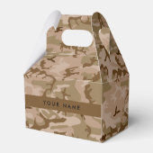 Desert Camouflage Pattern, Ihr Name, Personalisier Geschenkschachtel (Vorderseite)