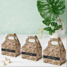 Desert Camouflage Pattern, Ihr Name, Personalisier Geschenkschachtel