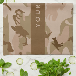 Desert Camouflage Pattern, Ihr Name, Personalisier Geschirrtuch