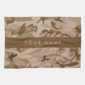 Desert Camouflage Pattern, Ihr Name, Personalisier Geschirrtuch (Horizontal)
