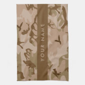 Desert Camouflage Pattern, Ihr Name, Personalisier Geschirrtuch (Vertikal)