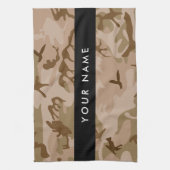 Desert Camouflage Pattern, Ihr Name, Personalisier Geschirrtuch (Vertikal)