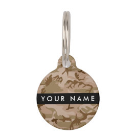 Desert Camouflage Pattern, Ihr Name, Personalisier Haustiermarke