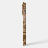Desert Camouflage Pattern, Ihr Name, Personalisier iPhone Hülle (Linke Seite)
