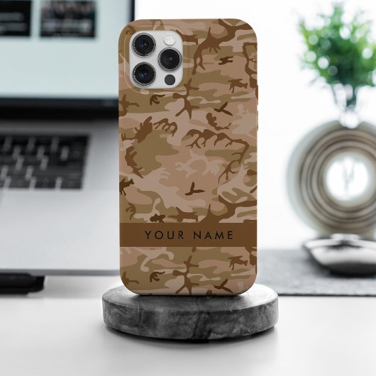 Desert Camouflage Pattern, Ihr Name, Personalisier iPhone Hülle
