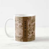Desert Camouflage Pattern, Ihr Name, Personalisier Kaffeetasse (Links)